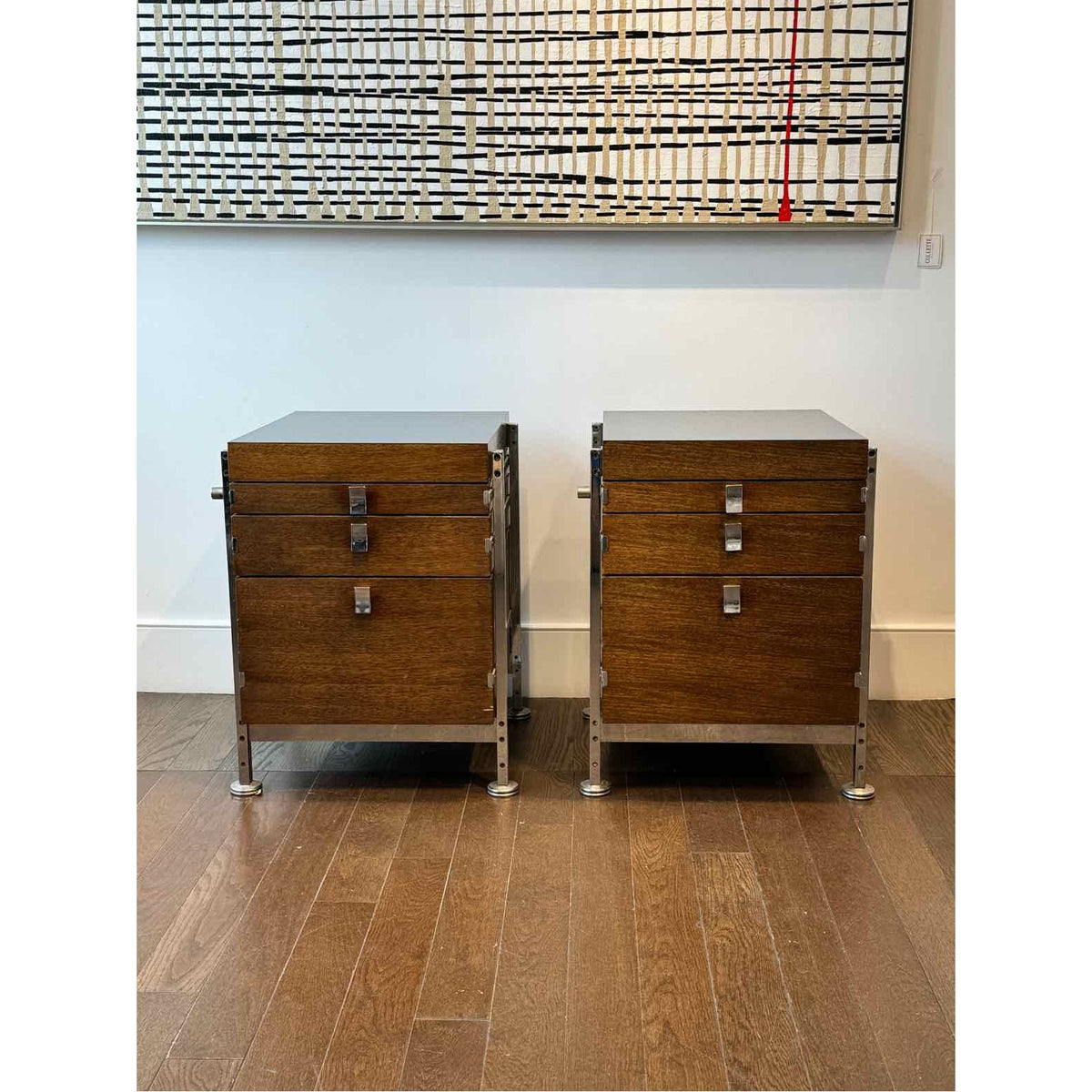 Mahogany Side Chest by Jules Wabbes for Mobilier Universel AS IS Each