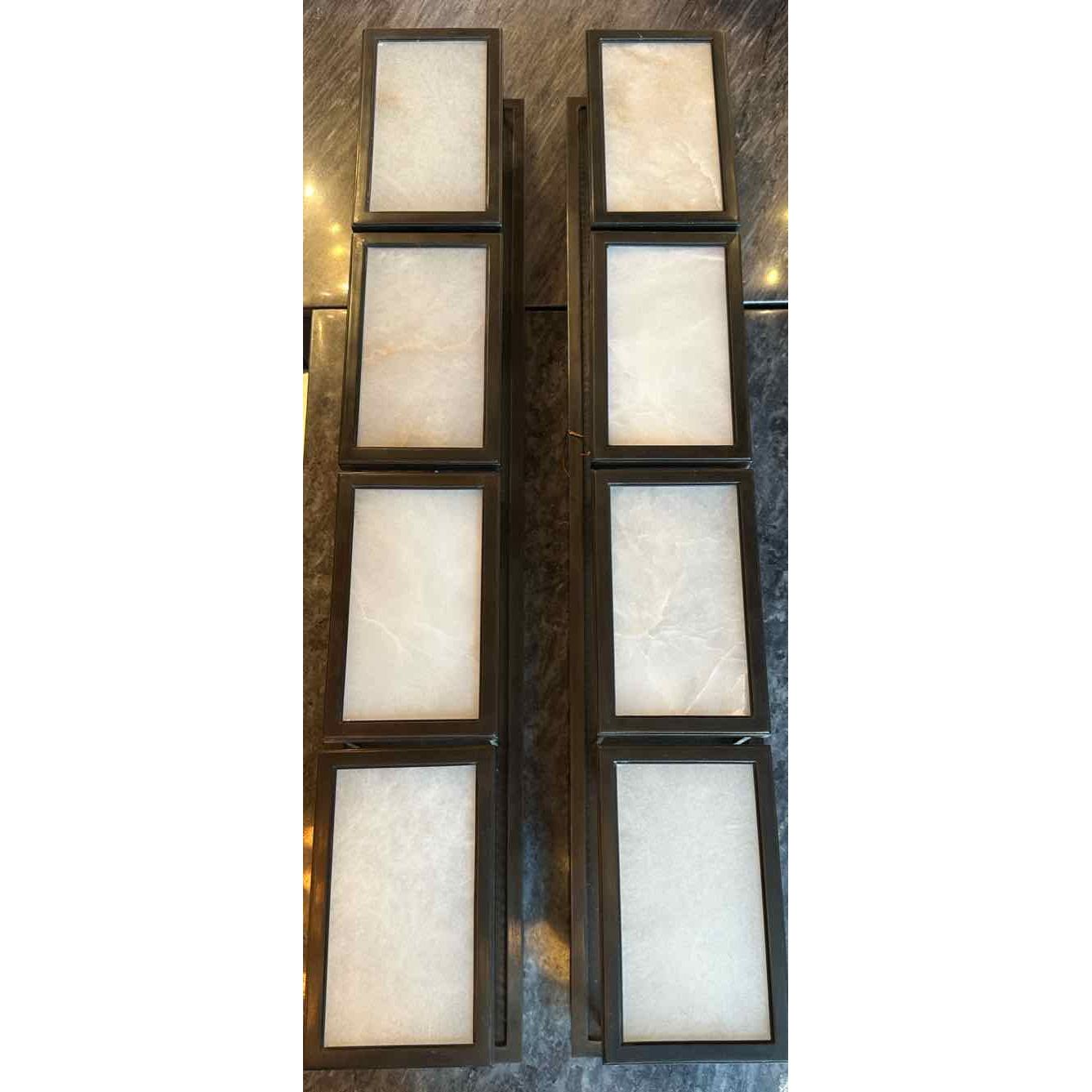 Pair of Sconces With Alabaster - colletteconsignment.com