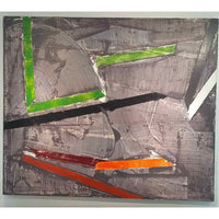 Abstract Oil on Canvas, 79"Lx66.5"H - colletteconsignment.com