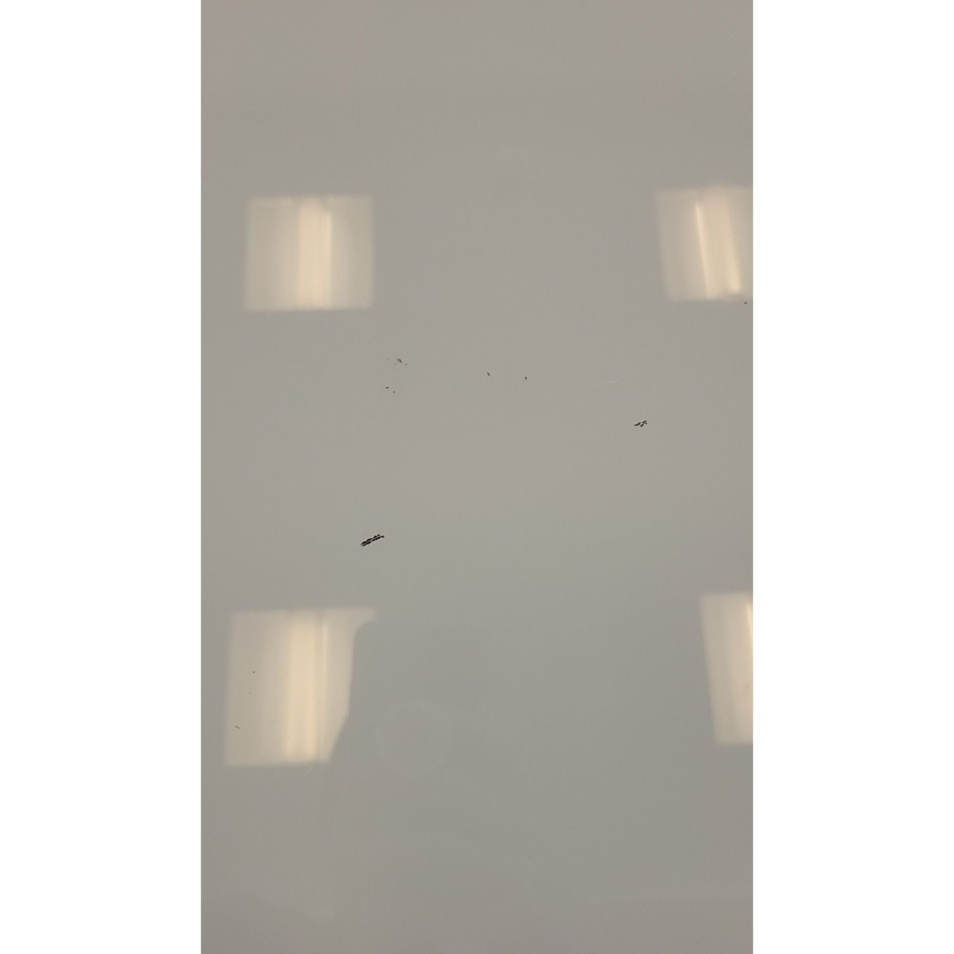 'Plano' Milk Glass Top Dining Table w/ Chrome Legs by Fritz Hansen - AS IS