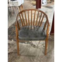 SET of 8 'Danson' Ash Wood Sleigh Back Chairs by Nuevo - AS IS