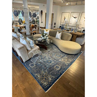 10x14 Handmade Wool Pile Patterned Rug