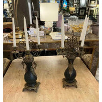 Pair of French Empire Style 1880's Candleabras