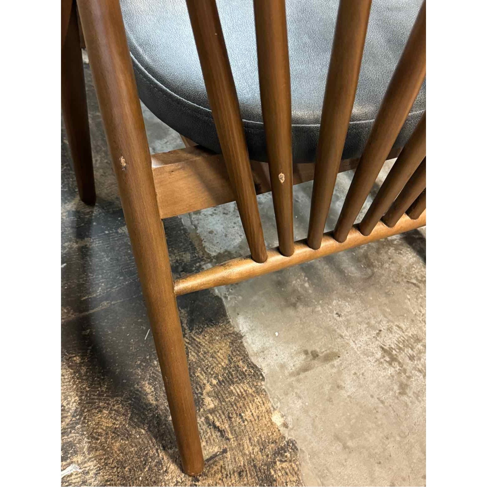 SET of 8 'Danson' Ash Wood Sleigh Back Chairs by Nuevo - AS IS