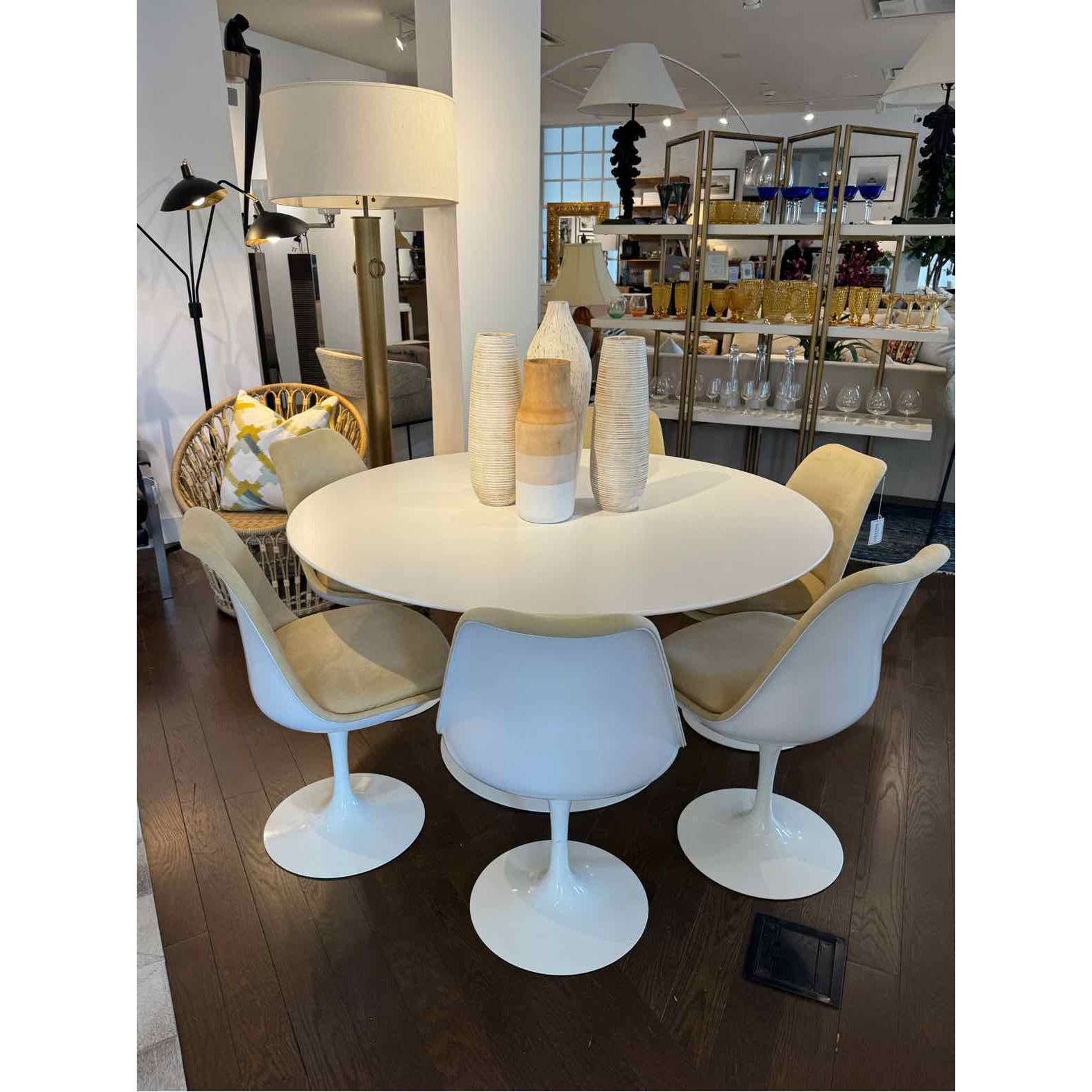 54" Round Saarinen Tulip Table by Knoll