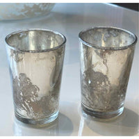 Set of Eight Mercury Votives, 3.5"Hx3.5"D - colletteconsignment.com