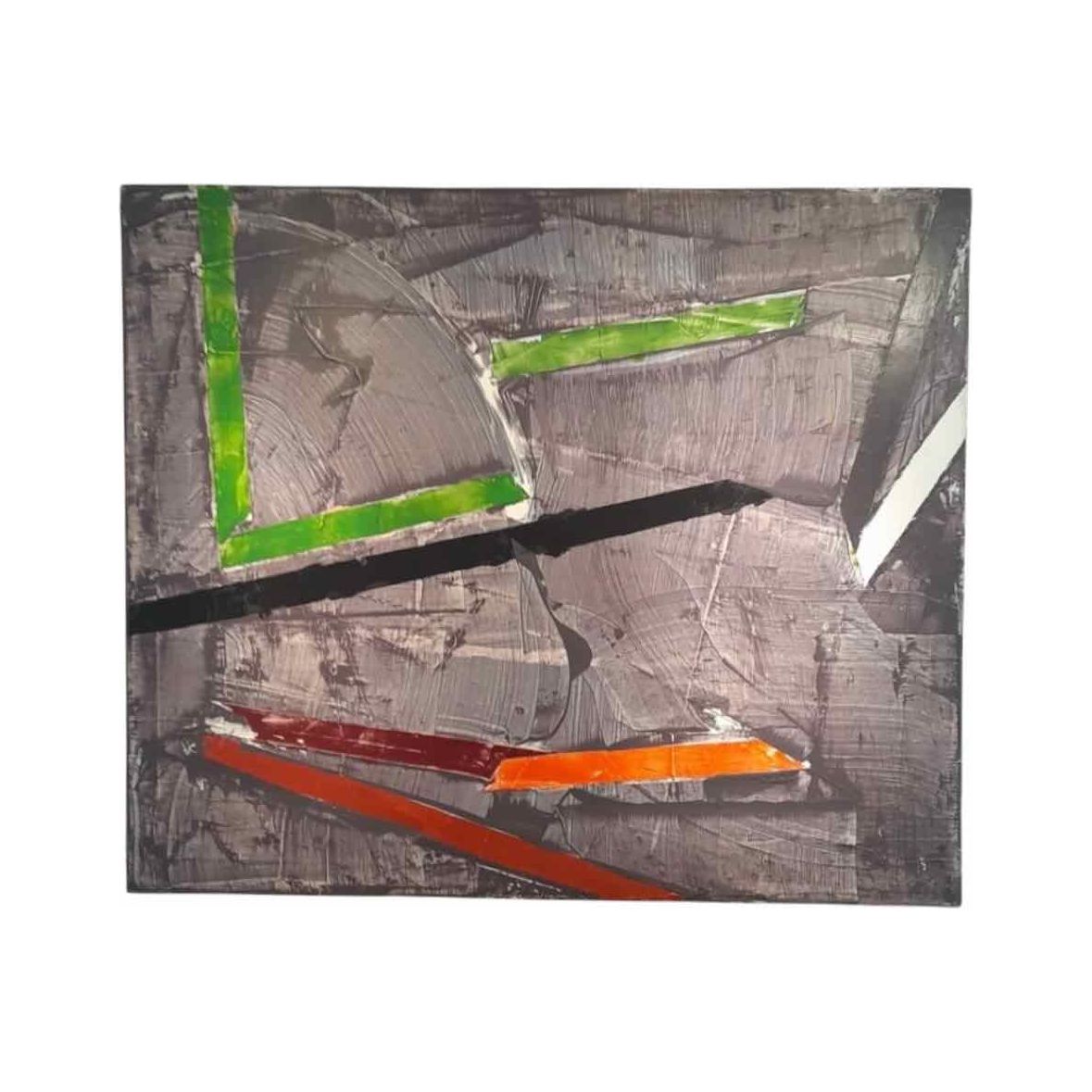 Abstract Oil on Canvas, 79"Lx66.5"H - colletteconsignment.com