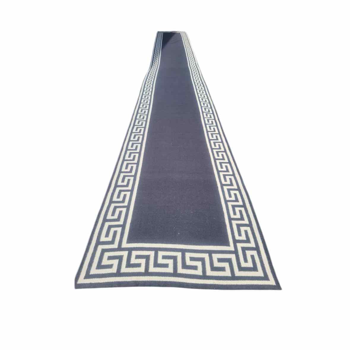 40-ft Custom Jonathan Adler Black & White Greek Key Runner