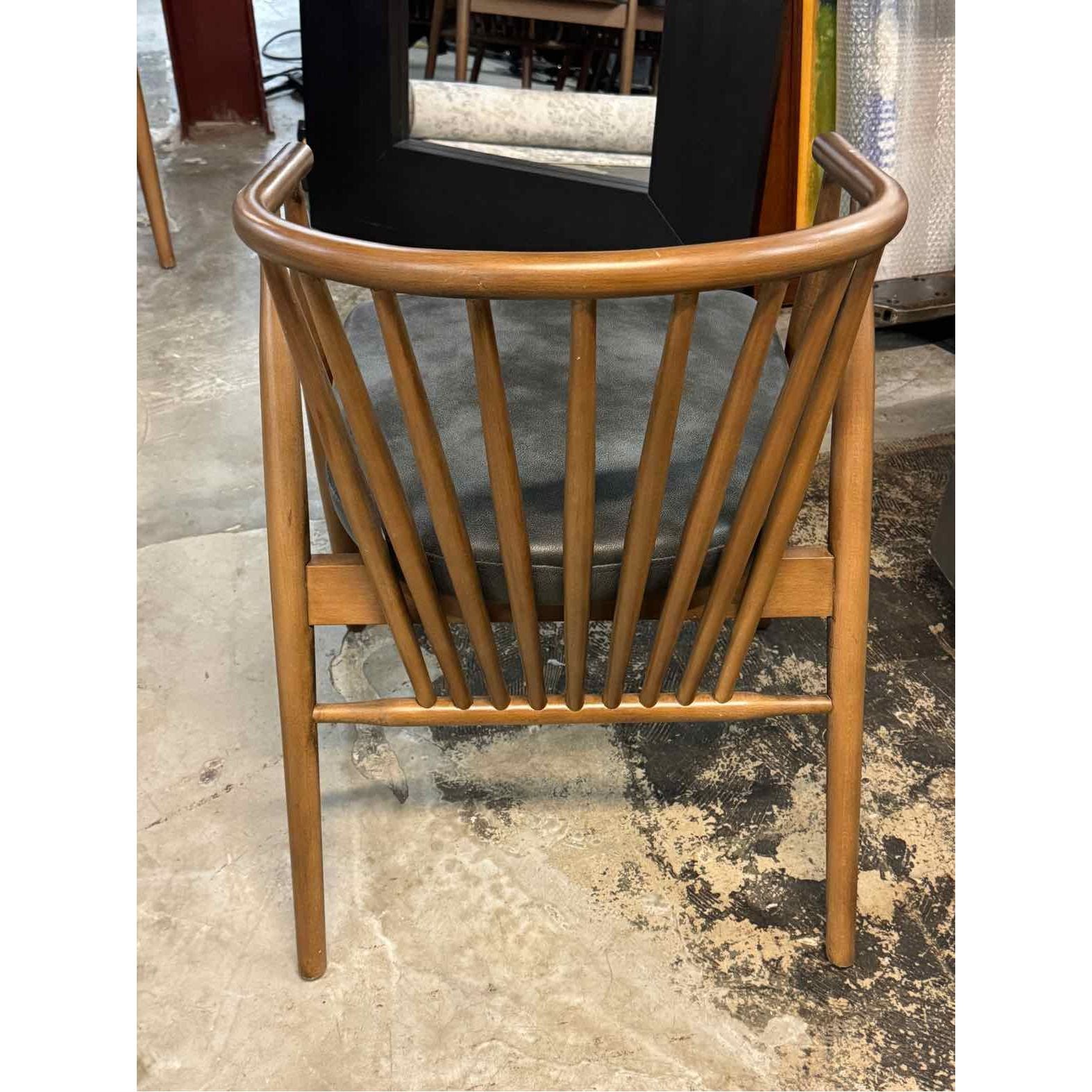 SET of 8 'Danson' Ash Wood Sleigh Back Chairs by Nuevo - AS IS