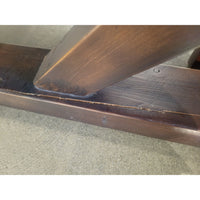 7-ft Dark Wood Extension Dining Table w/ 1 Leaf by RH