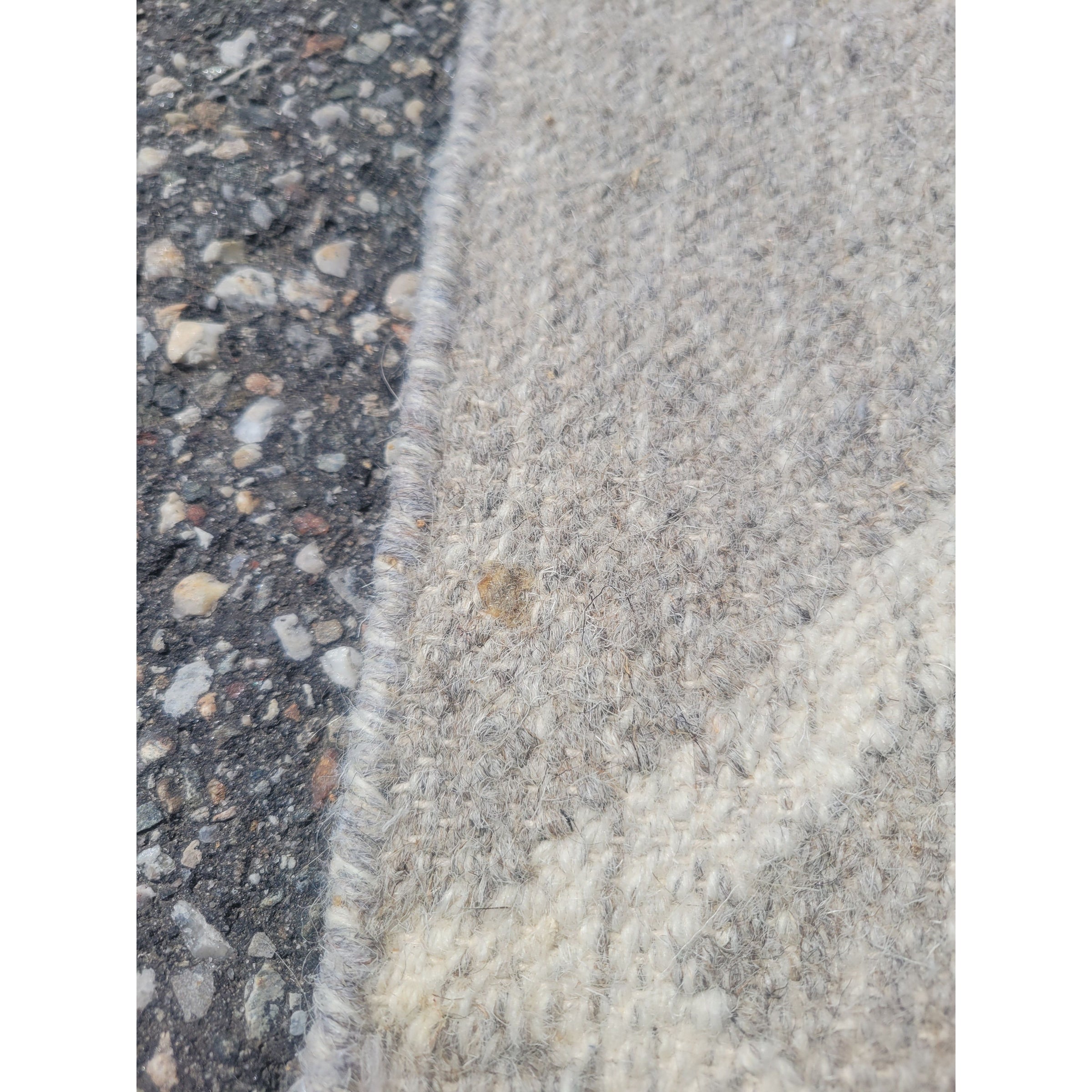 9x12 Oatmeal Honeycomb Cotton/Wool Flatweave Rug by Ben Soleimani for RH - AS IS