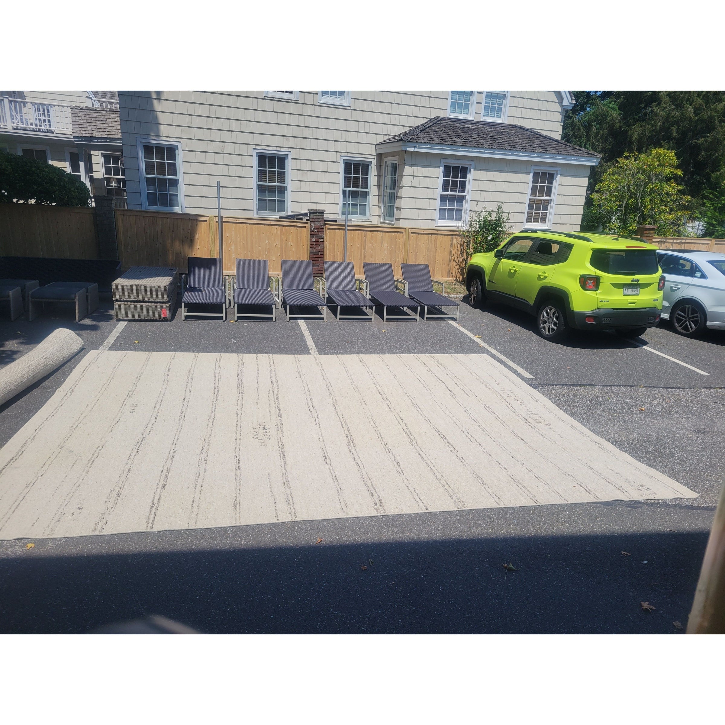 13x18 'Anaka' Handwoven Cream / Brown Flatweave Wool Rug by RH