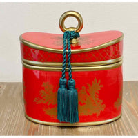 Red Holiday - Ceramic - Toile 00120HOL-R - colletteconsignment.com