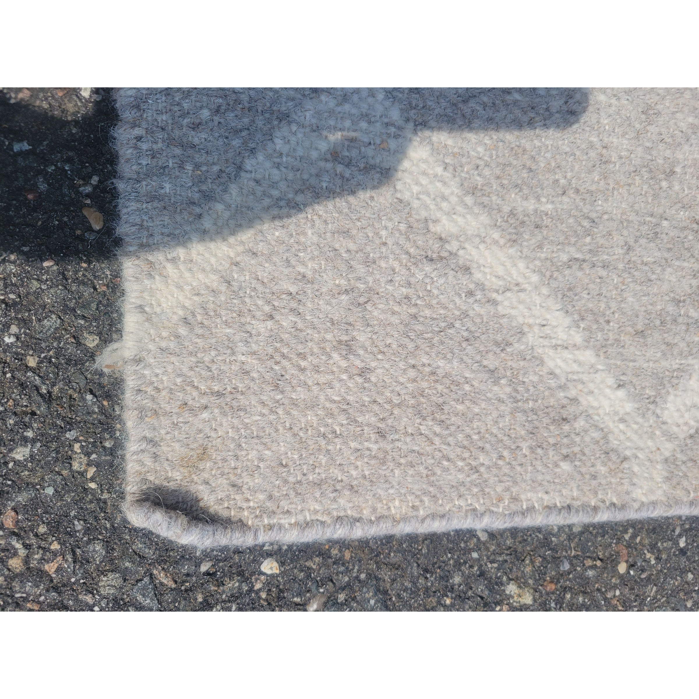 9x12 Oatmeal Honeycomb Cotton/Wool Flatweave Rug by Ben Soleimani for RH - AS IS