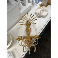 Pair of Gold Wall Sconces (French)