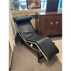 Cassina LC4 Chaise Lounge in Black Leather