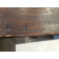 7-ft Dark Wood Extension Dining Table w/ 1 Leaf by RH