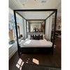 Custom King Size Canopy Bed w/ Antique Mirror from Tamara Magel Studio