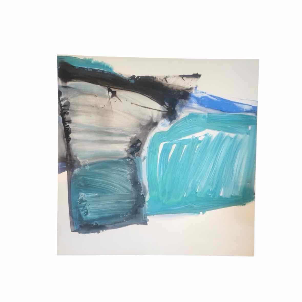 'La Blanches Bleu-Vant-Noire' Abstract Painting