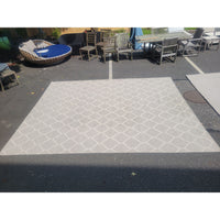 9x12 Oatmeal Honeycomb Cotton/Wool Flatweave Rug by Ben Soleimani for RH - AS IS