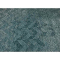 Turquoise Wool Hand Tufted Arrow Patter Rug 9'5"x13'5" - colletteconsignment.com