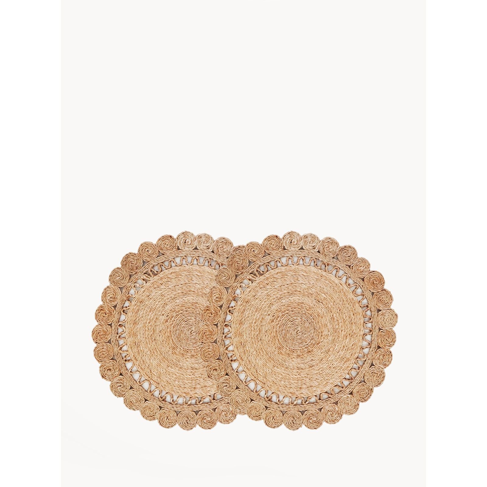 Jute Flower Placemat (Set of 2) - colletteconsignment.com