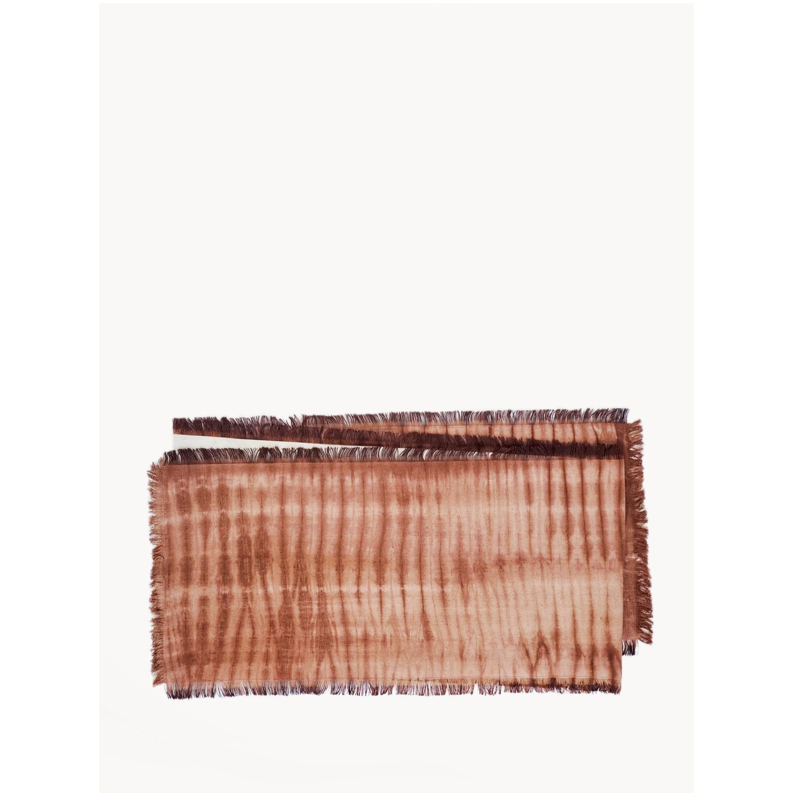 Tie Dye Cotton Table Runner - Brown - colletteconsignment.com