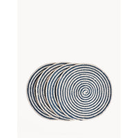 Kata Spiral Placemat - Blue (Set of 4) - colletteconsignment.com
