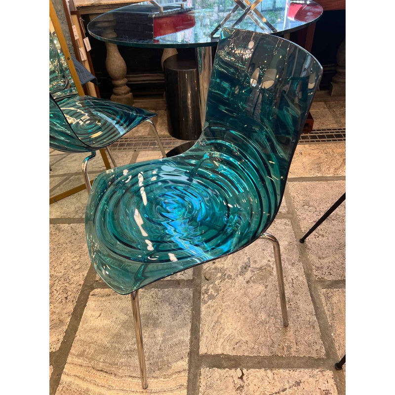 Acrylic Blue Chair
