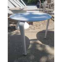 Flight Round Aluminum Side Table by Brown Jordan (AS IS)