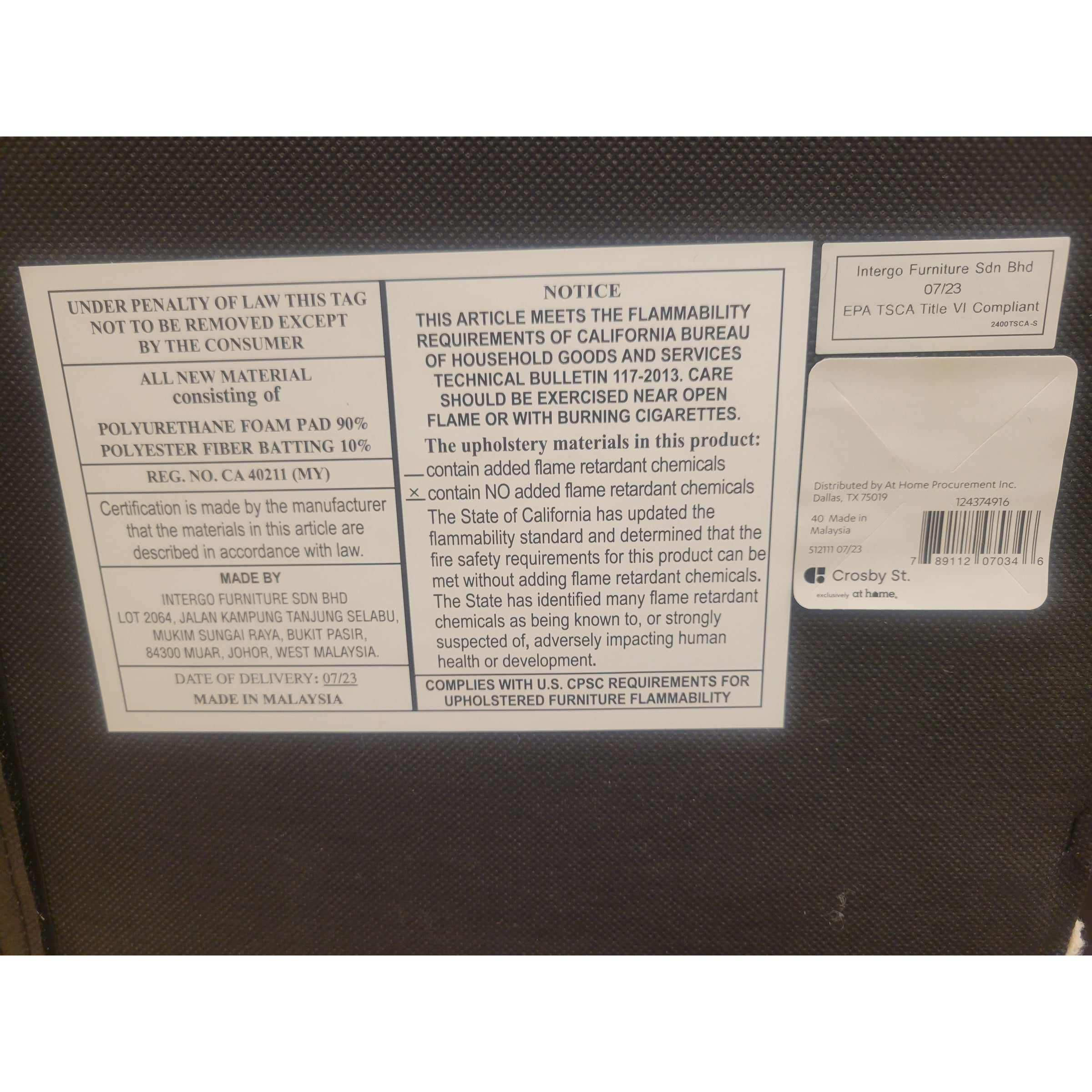 Queen-Sized Metal Bed Frame w/ White Boucle Headboard