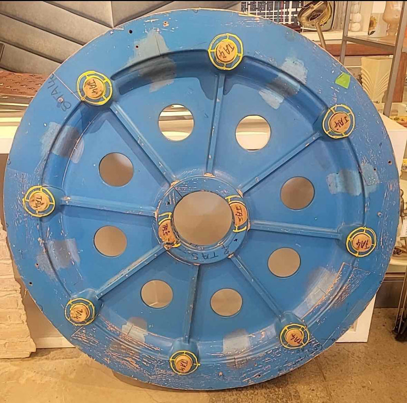 Blue and Black Wheel Art