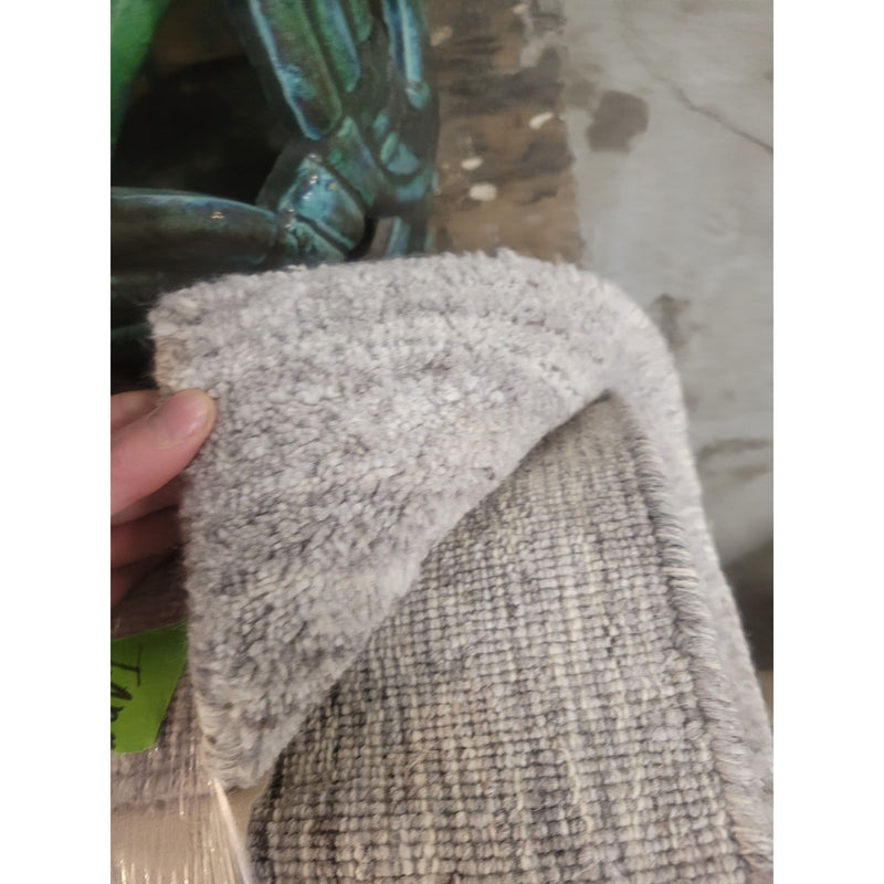 9x12-ft Gray & White Hand-Loom 'Shine' Rug by West Elm