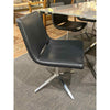 B&B Italia Set of 6 Black Leather Dining Chairs