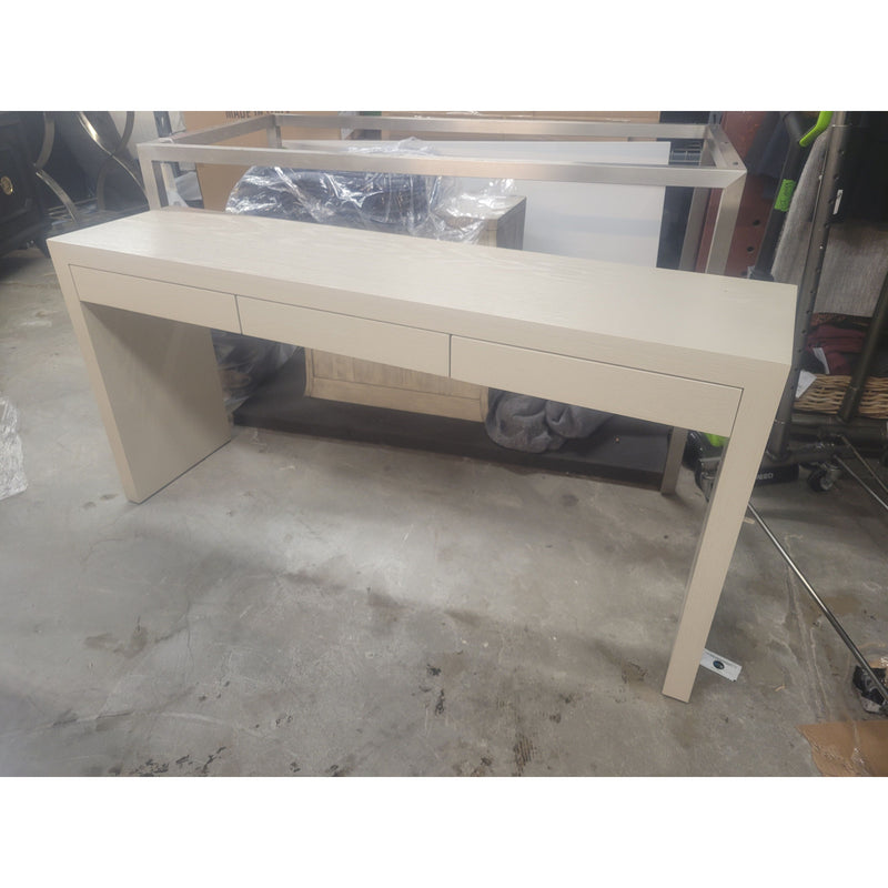 'Parkman' Pigmented Oak 3-Drawer Console Table by Lawson-Fenning