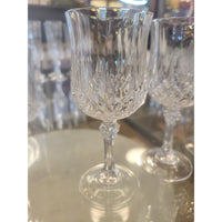Set of 3 White Wine Glasses by Cristal D'Arques Durand