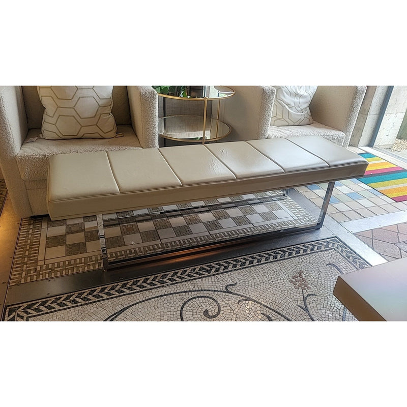 Comerford Collection Leather Bench by Bellagio Furniture - AS IS