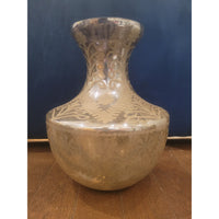 Vintage Etched Mercury Glass Vase