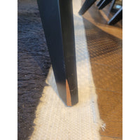 SET of 4 Rattan Cane & Black Wood Dining Chairs - colletteconsignment.com