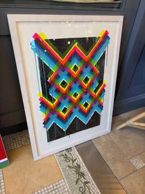 'Multiverses' L.E. Screen Print by Maya Hayuk in Frame
