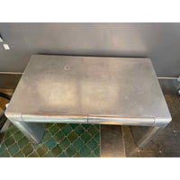 Aluminum Streamline 2-Drawer Aviator Desk (AS IS)