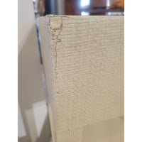 'Conrad' Beige Raffia Double Nightstand Attrib. to Made Goods - AS IS