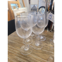 SET of 5 Simon Pearce Thick Rim Wine Glasses - colletteconsignment.com