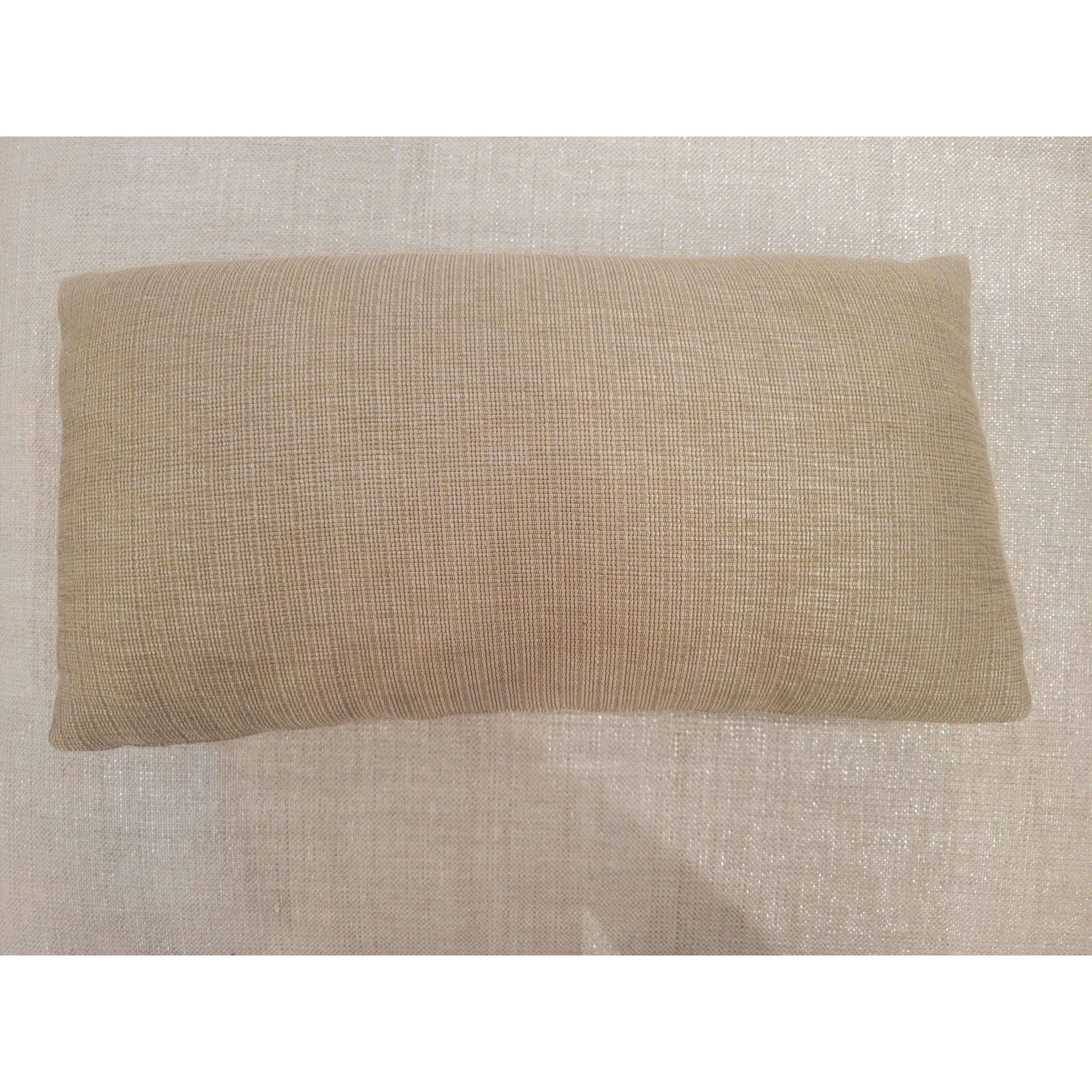 Tan Weave Lumbar Pillow - colletteconsignment.com