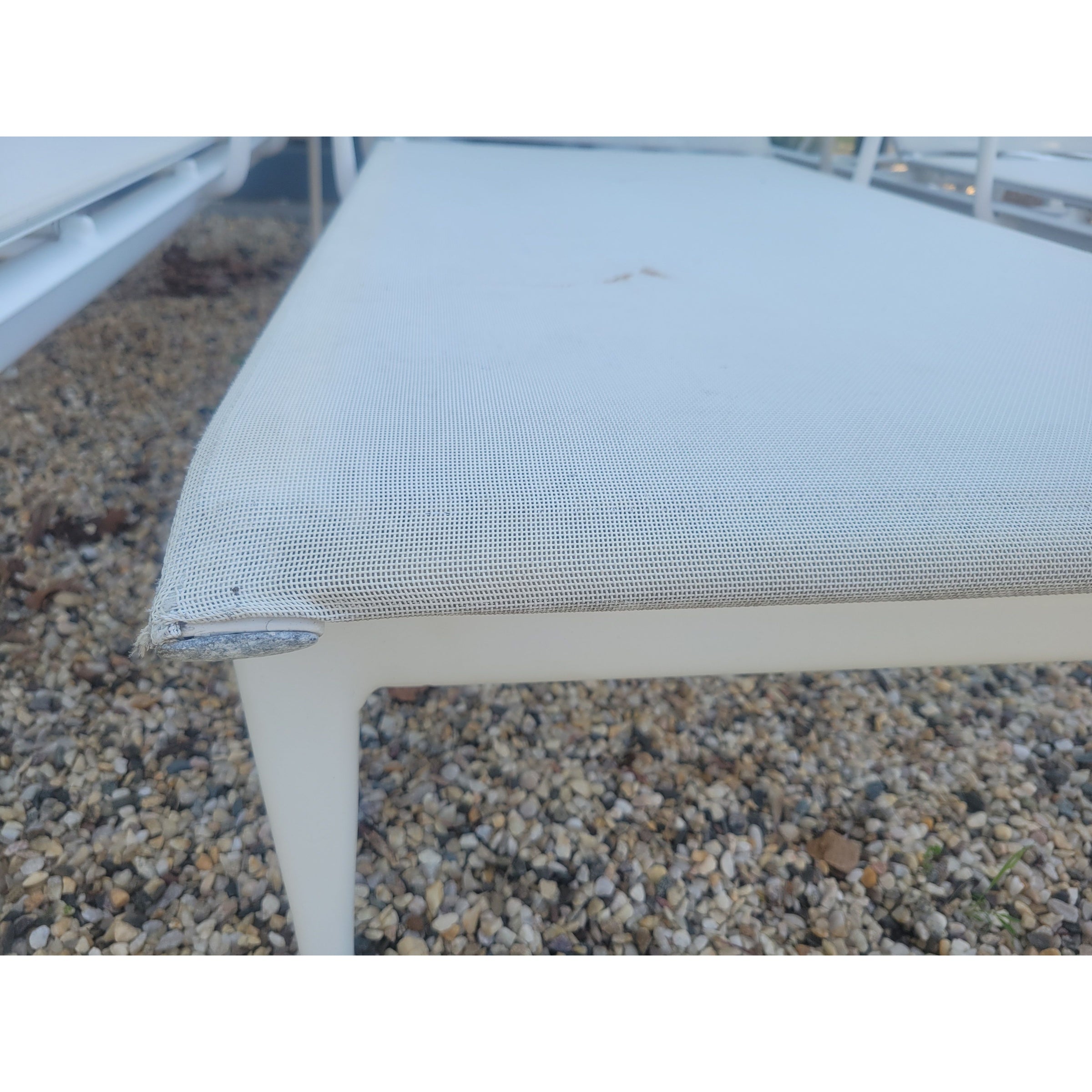 PAIR of Flight Sling Adjustable Aluminum Chaise Lounges by Brown Jordan (AS IS)