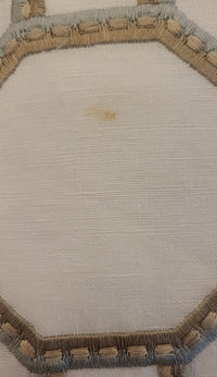 Custom Geometric Embroidered Pillows (AS IS)