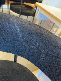 Black Boucle Chair w/ Metal Legs (AS IS)