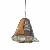 Custom Gold Plated Brass Lily Blossom Pendant