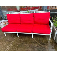 Front Gate Red & White Outdoor Sofa