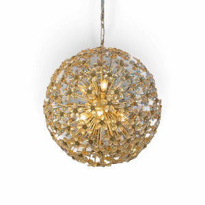 Round Starburst Pendant Light